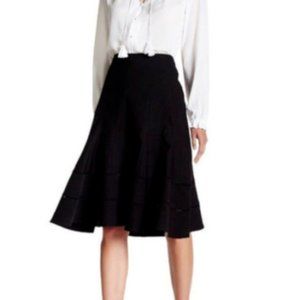 Nanette Lepore Eyelet Trim Skirt Sizes 2 & 6 Black
